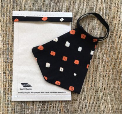 Stay Safe Bandhani Double Color Mask - Image 2